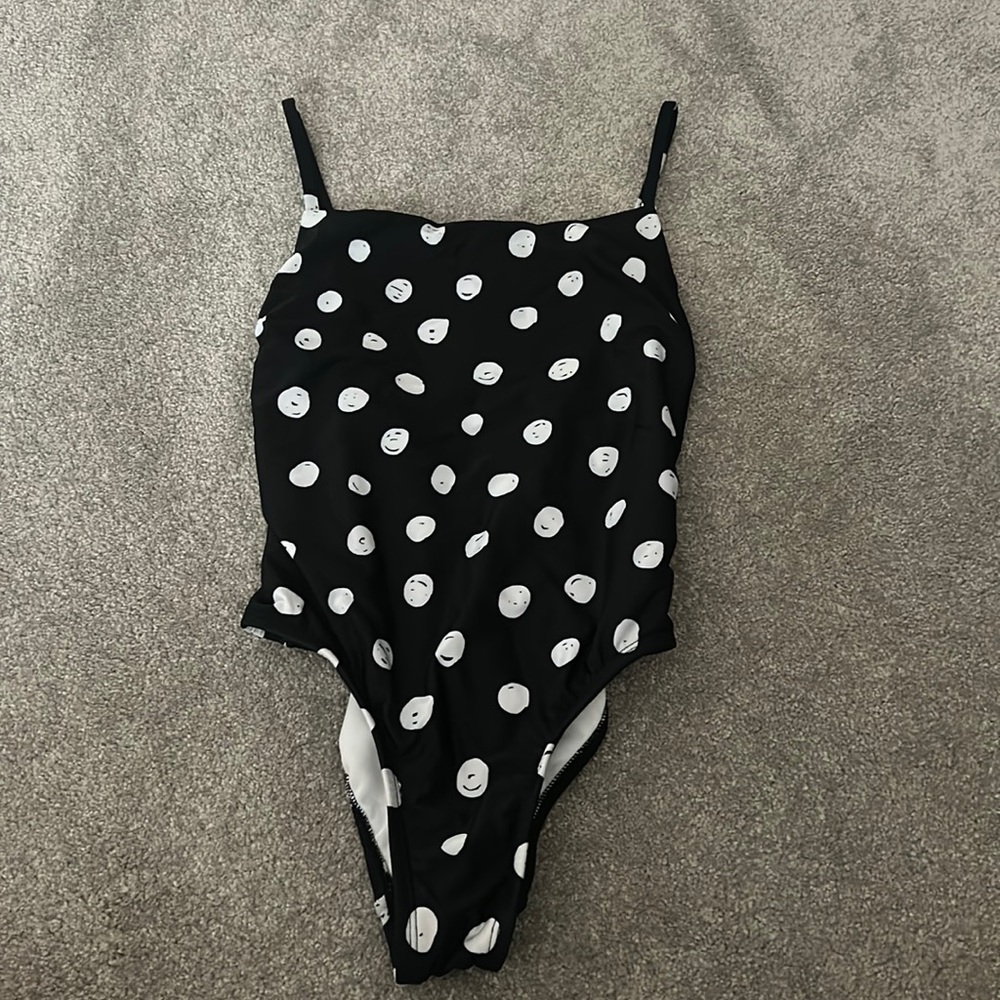 xs polka dot one piece